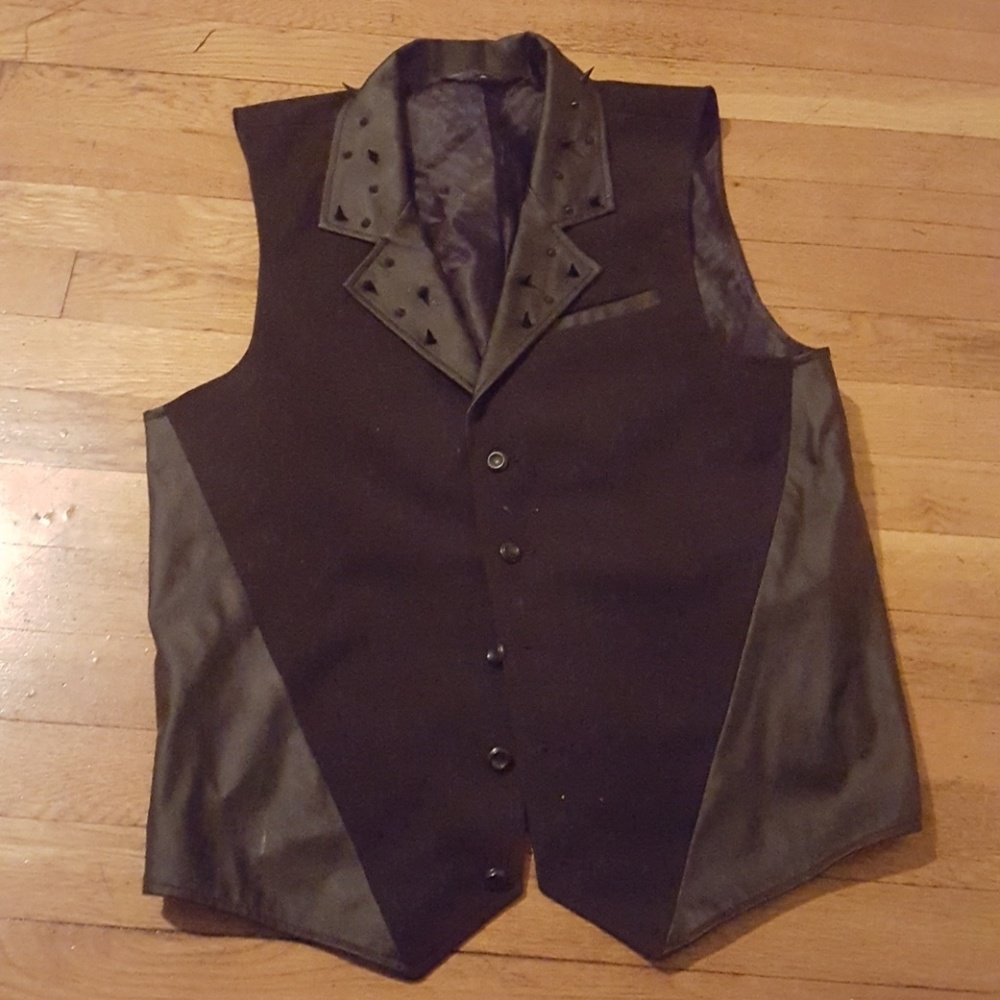 Lip Service original spiked suit vest -mens small